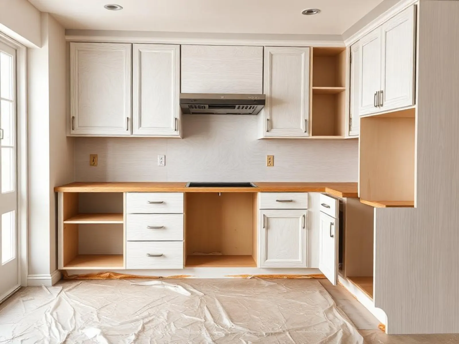 Step 4: Prep & cabinet-box veneering